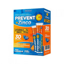 Prevent C + Zinco Eferv Laranja C/30 Comprimidos