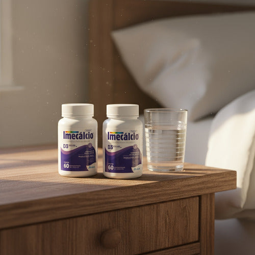 Kit 2 Imecálcio Cálcio D3 600+400mg C/60 Cápsulas - Nutivit