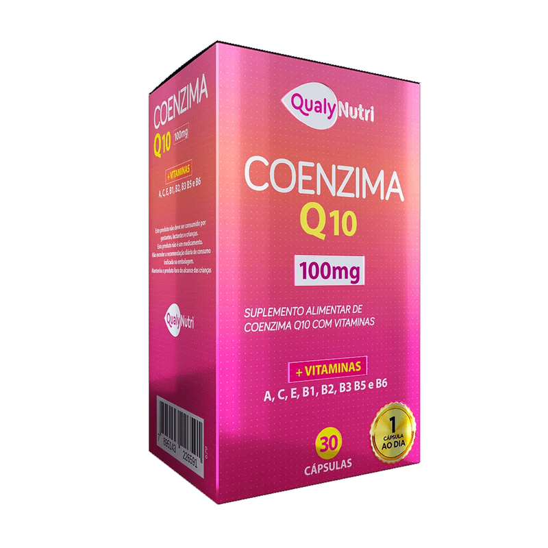 Coenzima Q10 100M + Vitaminas 30 Cápsulas - QualyNutri