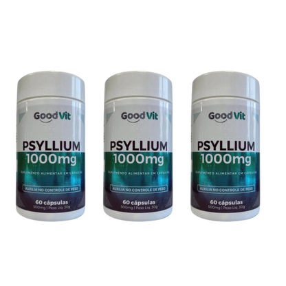 Kit C/3 Psyllium C/60 Cápsulas - Good vit
