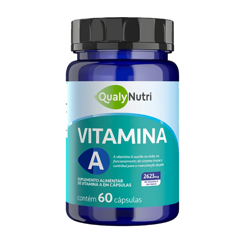 VItamina A Com 60 Cápsulas - Qualy Nutri