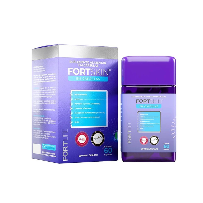 FortSkin Melasma 1000mg 60 Cápsulas - FORTLIFE