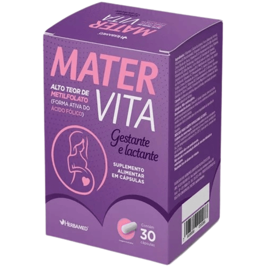Mater Vita 500mg 30 Cápsulas - Gestante e Lactante | Herbamed