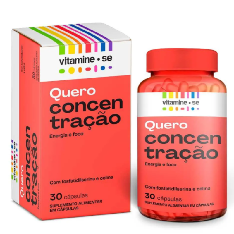 Polivitamínico Vitamine-se Quero Concentração C/30 Cápsulas - Katigua