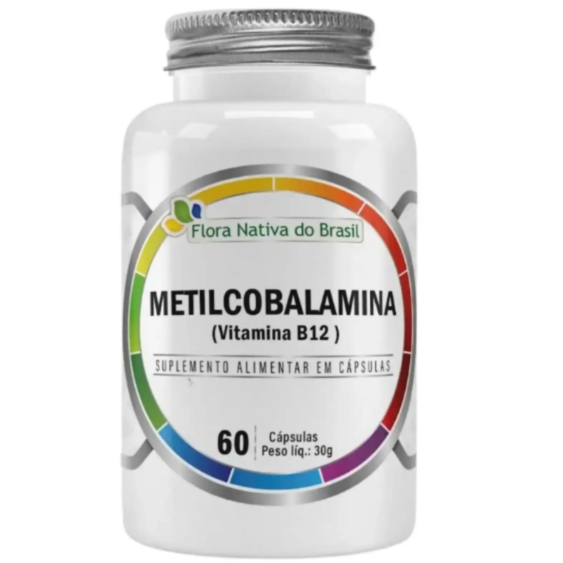Metilcobalamina B12 60 Cápsulas - Energia, Foco Vitalidade - Flora Nativa