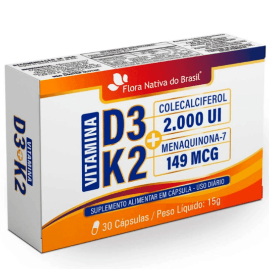 Vitamina K2 + D3 C/30 Cápsulas - Flora Nativa