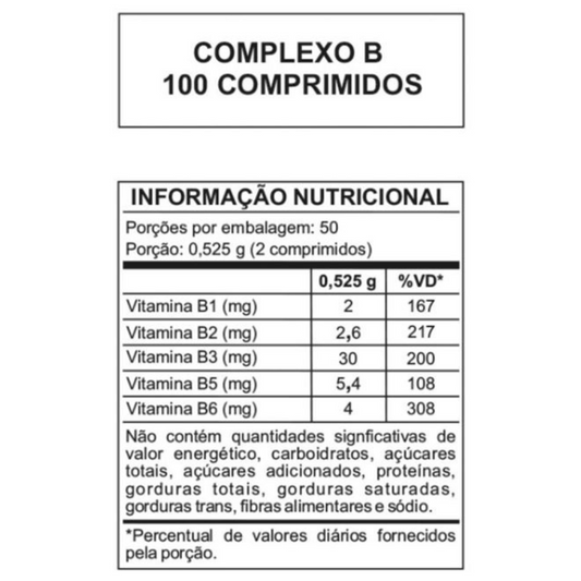 Complexo B C/100 Comprimidos - Arte Nativa