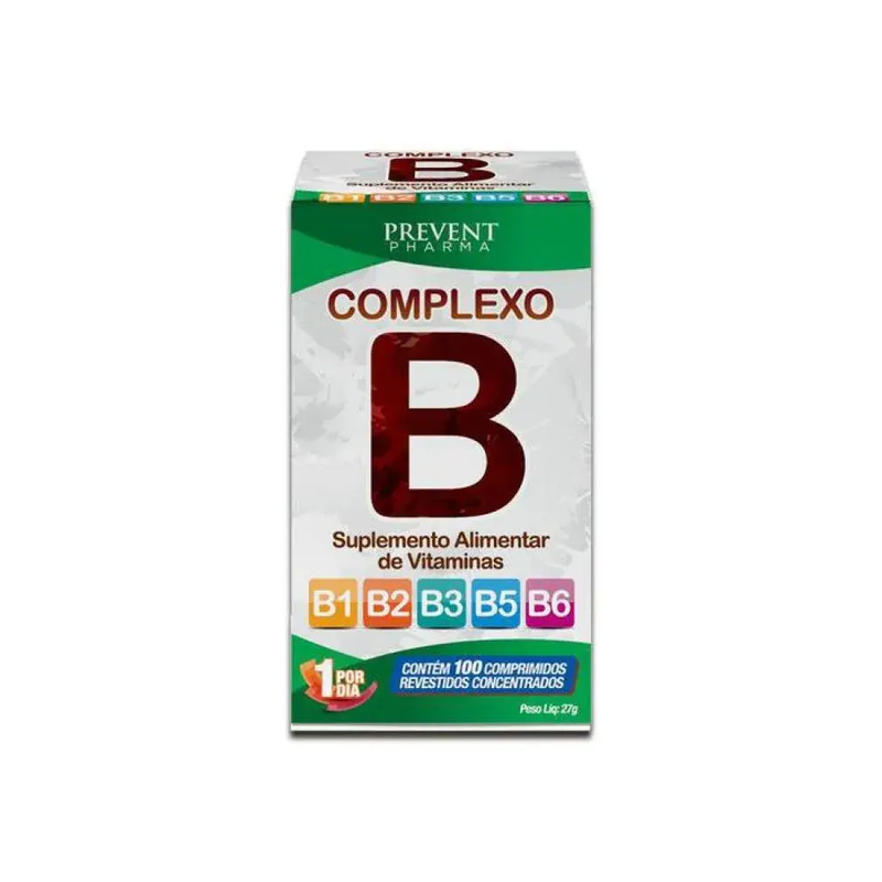 Complexo B Concentrado C/100 Comprimidos - Prevent Pharma