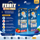 Kit Vitaminas Infantil Flora Nativa Ferrix  Sabor Uva e Morango 30ml