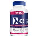 Vitaminas K2 + D3 2000UI C/60 Cápsulas - Duom