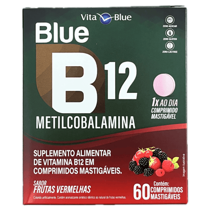 Blue B12 Metilcobalamina C/60 Comprimidos Frutas Vermelhas - Vita Blue