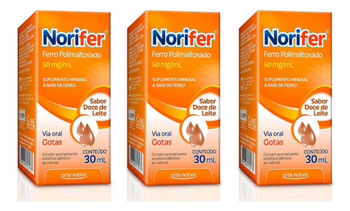 Kit C/3 Norifer Chocomenta Solução 30ML