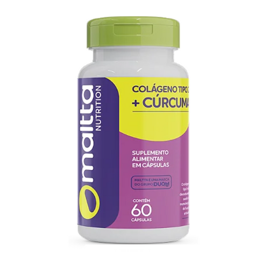 Colágeno Tipo II + Cúrcuma C/60 Cápsulas - Maltta