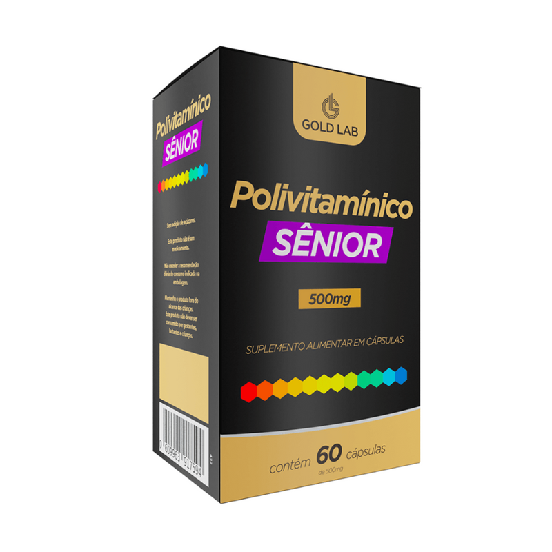 Polivitamínico Sênior C/60 Cápsulas - Gold Lab