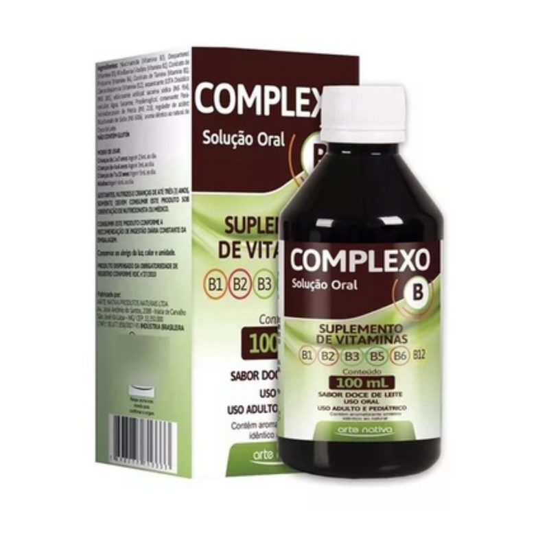 Complexo B Solução 100ml Força Imunidade e Disposição - Arte Nativa