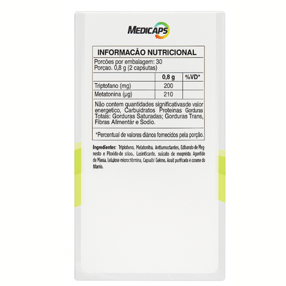 Medicaps Melatonina + Triptofano C/60 Cápsulas