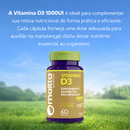 Vitamina D3 1000UI 60 Cápsulas Suplemento Alimentar - Maltta