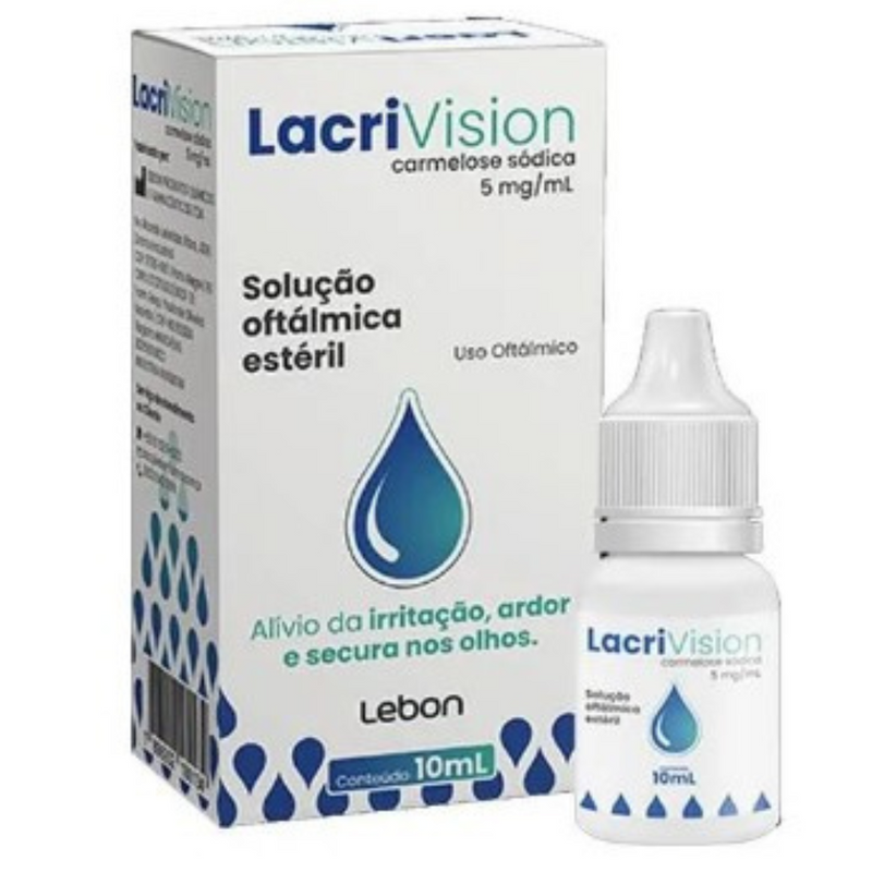 Lacrivision Colírio  10mL Carmelose Sódica 5mg/mL – Lubrificante Ocular
