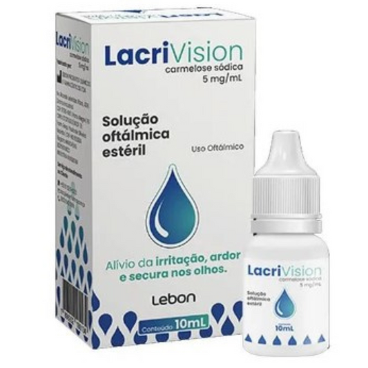 Lacrivision Colírio  10mL Carmelose Sódica 5mg/mL – Lubrificante Ocular