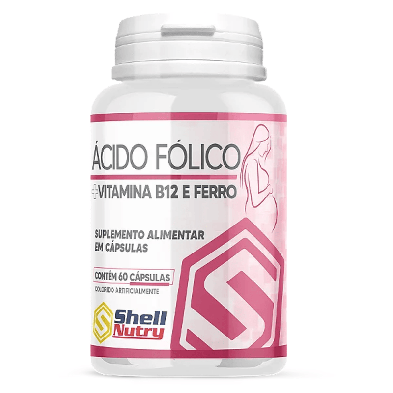 Ácido Fólico + Vit B12 e Ferro C60 Cápsulas