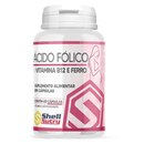 Ácido Fólico + Vit B12 e Ferro C/60 Cápsulas - Shell Nutry