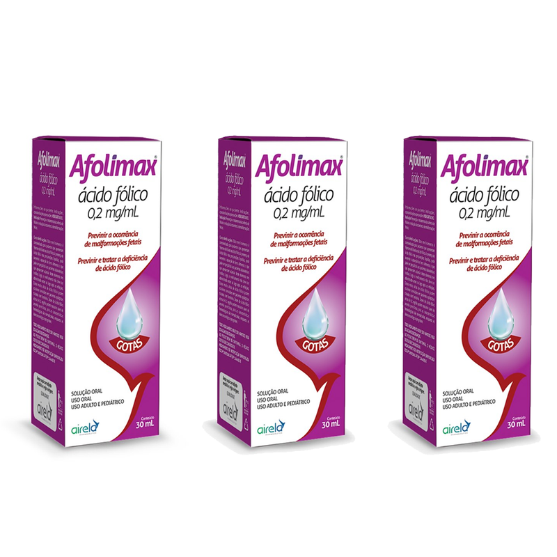 Kit C/3 Afolimax 0,2mg/mL Solução Oral em Gotas 30mL – Airela