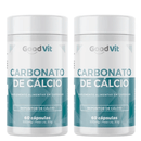 Kit 2 Carbonato de Cálcio 500mg com 60 Cápsulas Good Vit