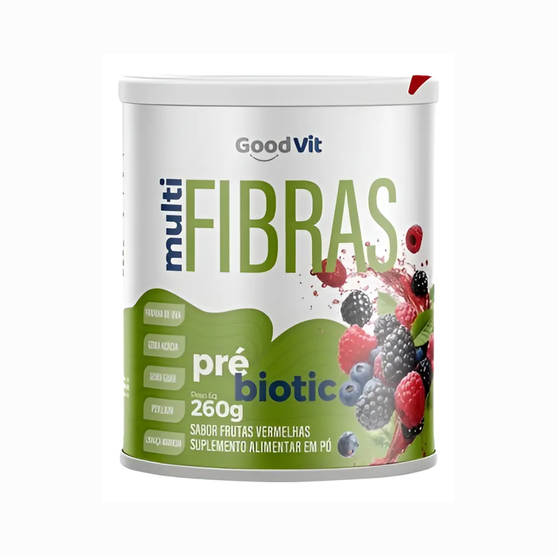 Multi Fibras 300g sabor frutas vermelhas - Good Vit