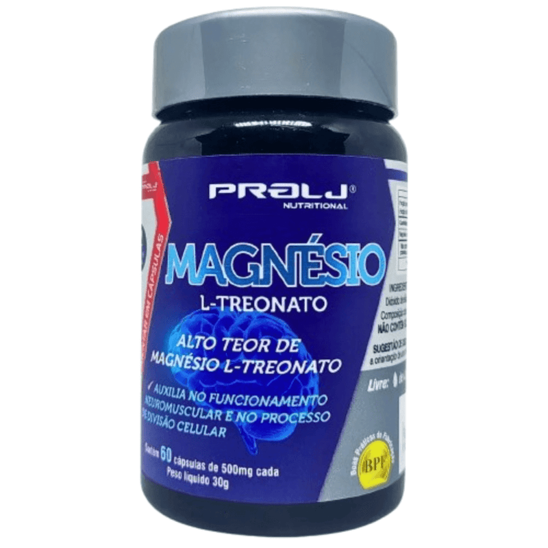 Magnésio L-Treonato 500mg C/60 Cápsulas - Prolj