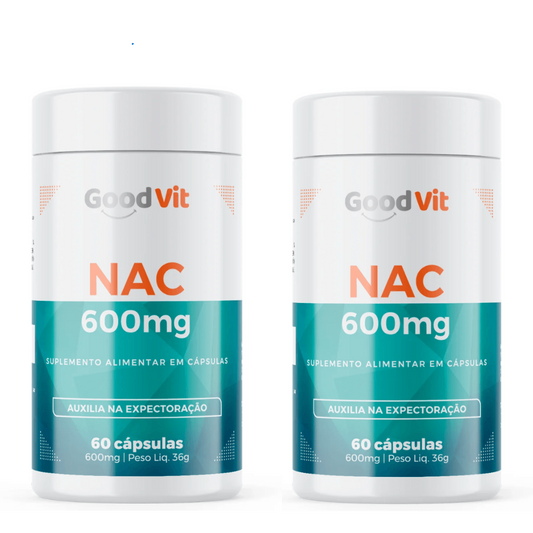 Kit C/2 Nac 600mg C/60 Cápsulas - Good Vit