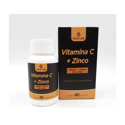 Kit C/2 Vitamina C + Zinco C/60 Cápsulas - Gold Lab