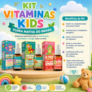 Kit Vitaminas Infantil Flora Nativa ADE-Trix, Imuni Trix e B-Trix