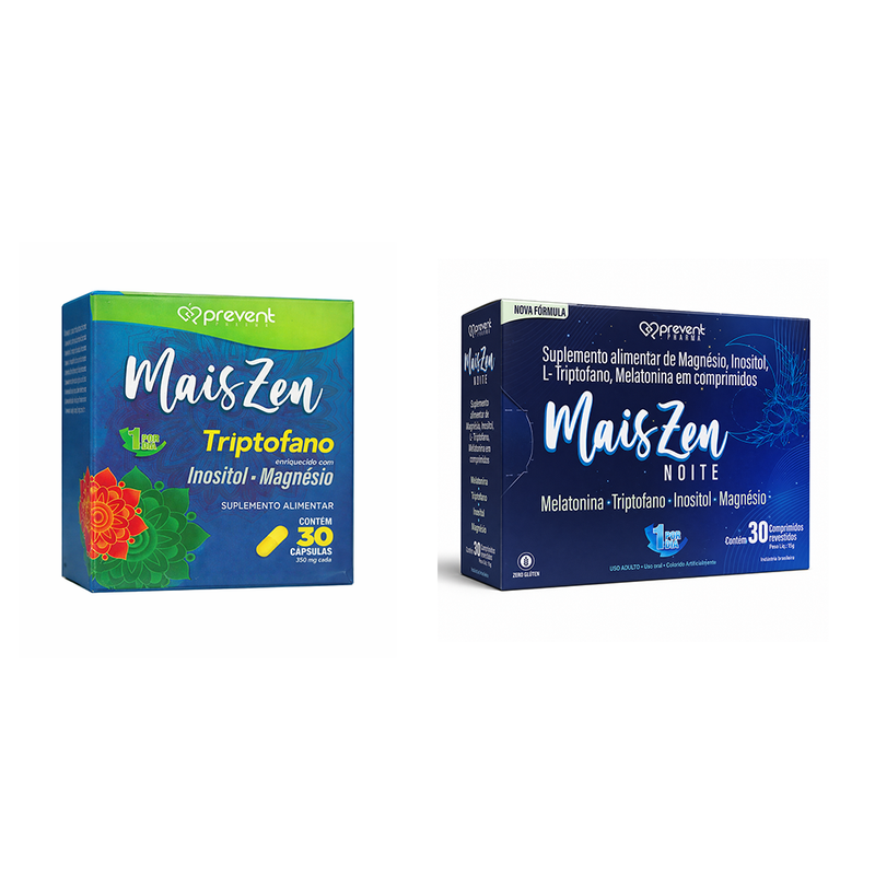 Kit Mais Zen  Dia e Mais Zen Noite - Equilíbrio e Bem-Estar 24h