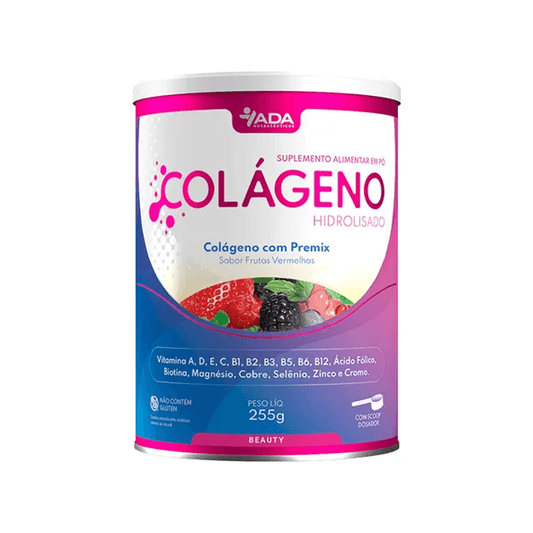 Colágeno Hirdrolisado com Premix Sabor Frutas Vermelhas - Ada Nutracêuticos