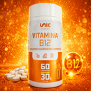 Vitamina B12 Energia e Vitalidade Unic Pharma 60 Cápsulas