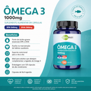 Ômega 3 1000mg C/120 Cápsulas - Cérebro e Imunidade - Qualy Nutri