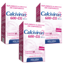 Kit C/3 Calciviron 600 + D3 200UI C/60 Comprimidos - Arte Nativa