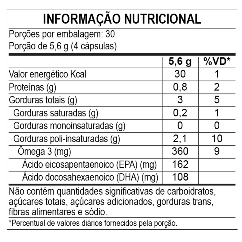 Ômega 3 C/120 Cápsulas - ADA Nutracêuticos