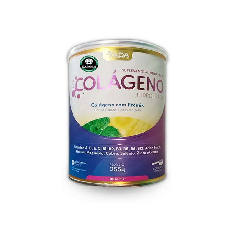 Colágeno Hirdrolisado com Premix Sabor Abacaxi Com Hortelã - Ada Nutracêuticos