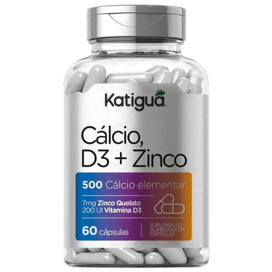 Cálcio D3 + Zinco C/60 Cápsulas - Katiguá