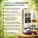 Vitamina B12 Uva 20ml - Metilcobalamina 9,94 mcg por gota - Flora Nativa