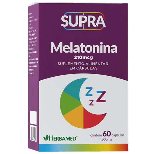 Supra Melatonina 210 mcg 60 Cápsulas | Herbamed