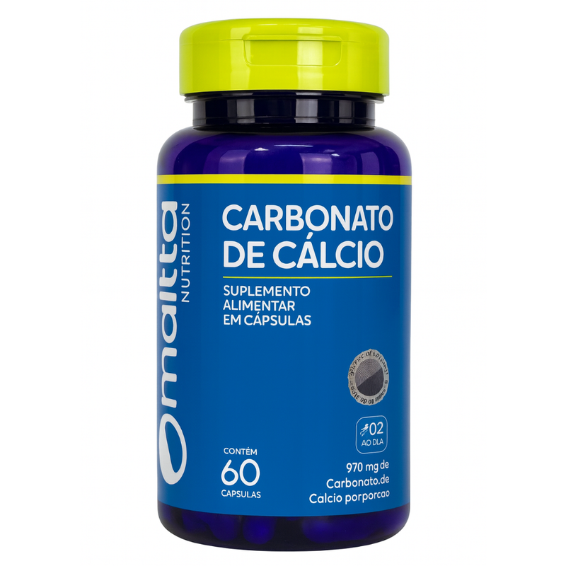 Carbonato de Cálcio Com 60 Cápsulas - Maltta