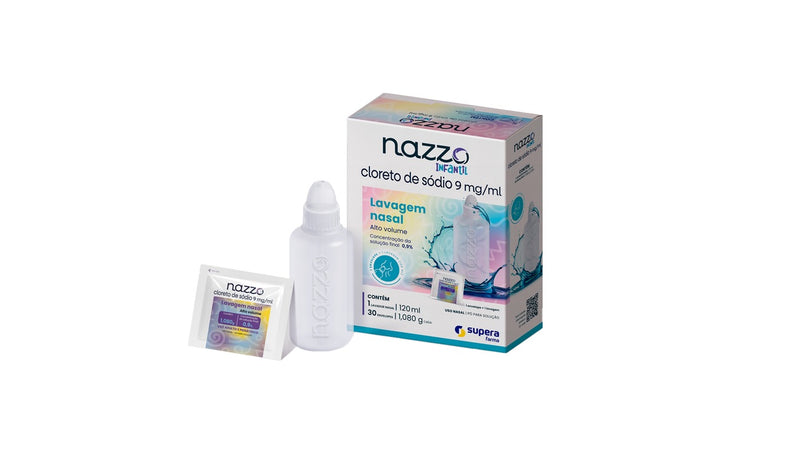 Nazzo Alto Volume Infantil 0,9% 120ML + 30 Envelopes