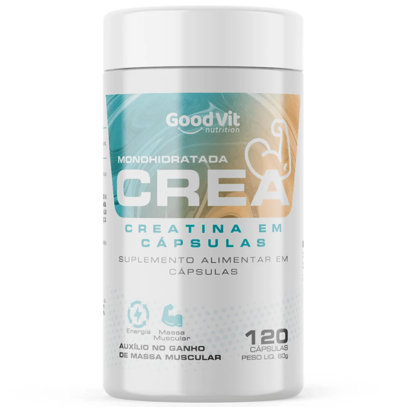 Crea Monohidratada C/120 Cápsulas - Good Vit
