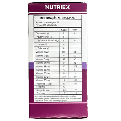 Vitaminas A-Z Mulher Polimais 60 Cápsulas | Nutriex