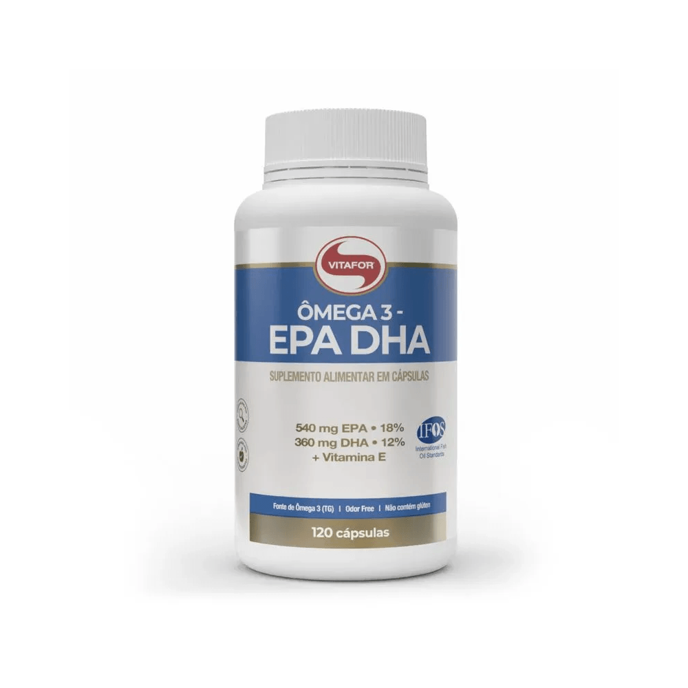 Ômega 3 EPA DHA Ômega 3 + Vitamina E 120 Cápsulas