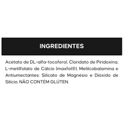 Metilfolato de Cálcio + Vitaminas C/30 Cápsulas - Flora nativa
