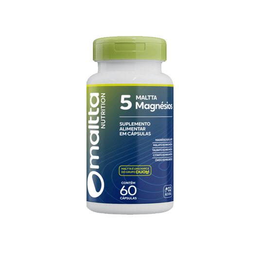 5 Magnésios C 60 Cápsulas - Maltta Nutrition
