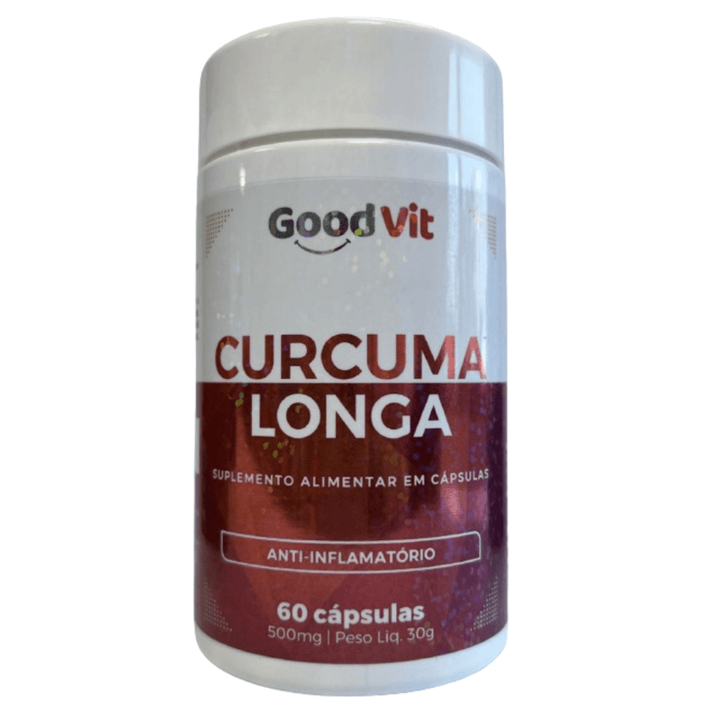 Cúrcuma Longa Anti-inflamatório 500mg com 60 Cápsulas Good Vit